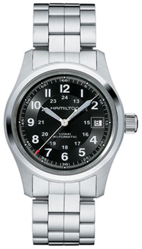 Hamilton Khaki Field Watches Mens Black Self winding Automatic H70455133 Watch