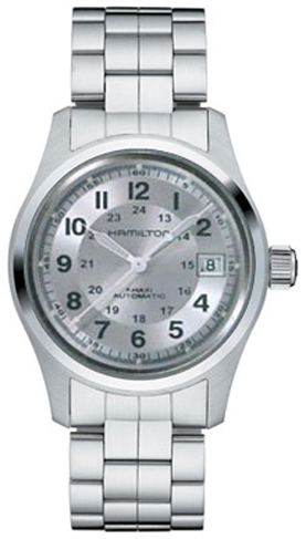 Hamilton Khaki Field Watches Mens Silver Self winding Automatic H70455153 Watch