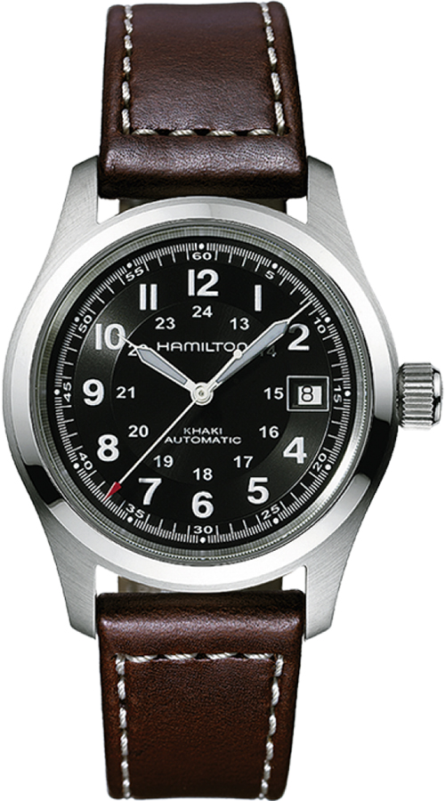 Hamilton Khaki Field Watches Mens Black Self winding Automatic H70455533 Watch