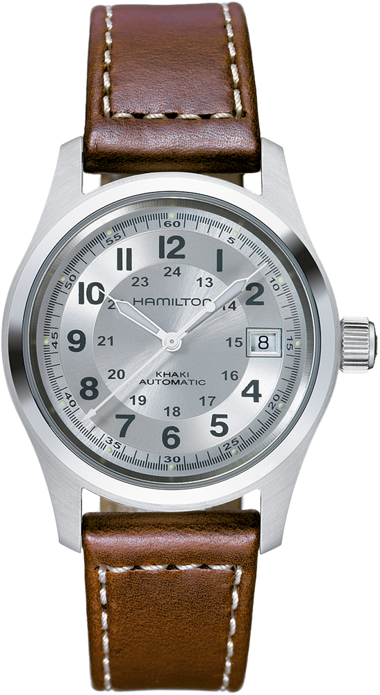Hamilton Khaki Field Watches Mens Silver Self winding Automatic H70455553 Watch