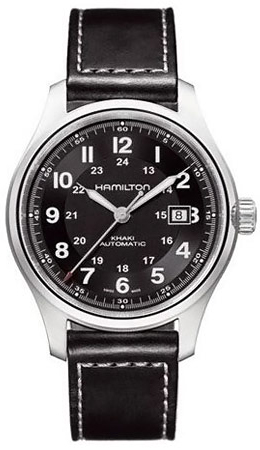 Hamilton Khaki Field Watches Mens Black Self winding Automatic H70525733 Watch