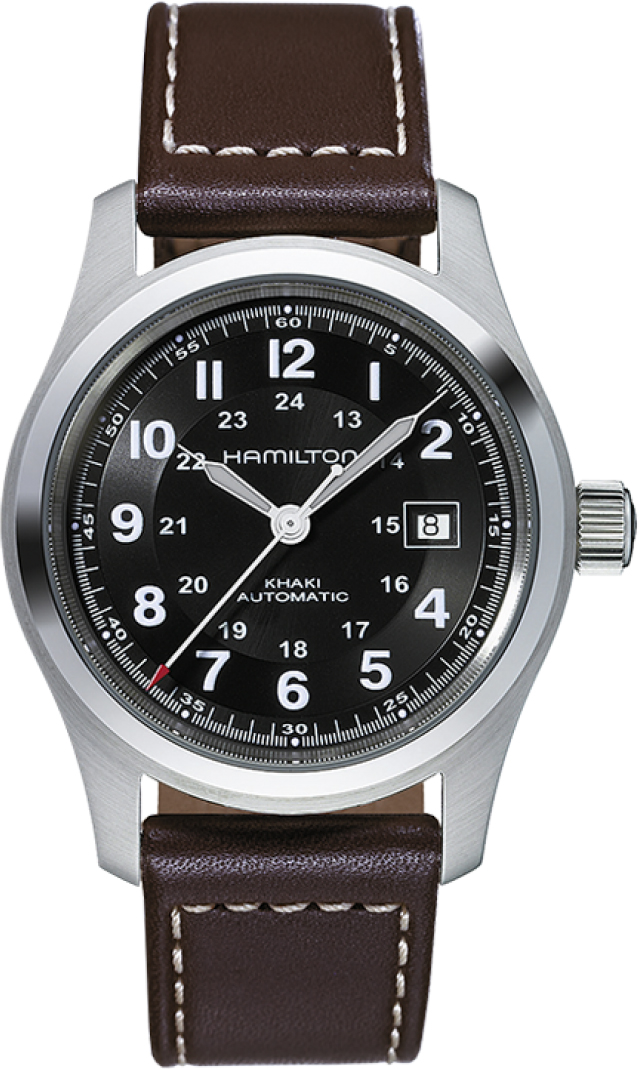 Hamilton Khaki Field Watches Mens Black Self winding Automatic H70555533 Watch