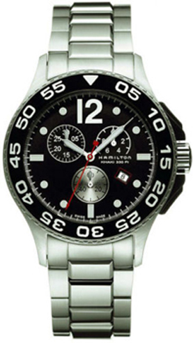 Hamilton Khaki Navy Watches Mens Black Battery Operated Quartz H64512132 Watch