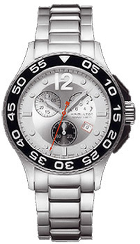 Hamilton Khaki Navy Watches Mens Silver Battery Operated Quartz H64512152 Watch
