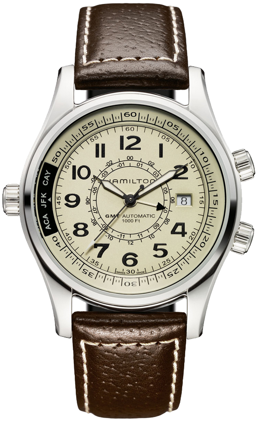 Hamilton Khaki Navy Watches Mens Ivory Self winding Automatic H77525553 Watch