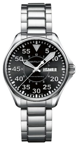 Hamilton Khaki Aviation Watches Mens Black Self winding Automatic H64425135 Watch