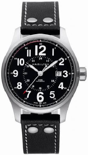 Hamilton Khaki Field Watches Mens Black Self winding Automatic H70615733 Watch