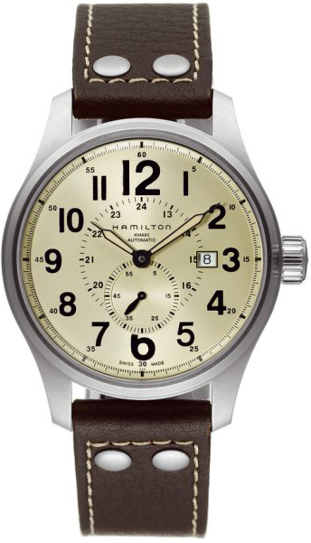 Hamilton Khaki Field Watches Mens Beige Self winding Automatic H70655723 Watch