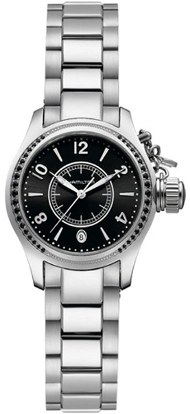 Hamilton Khaki Navy Watches Ladies Black Battery Operated Quartz H77251135 Watch