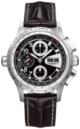 Hamilton Khaki Aviation Watches Mens Black Self winding Automatic H76626535 Watch