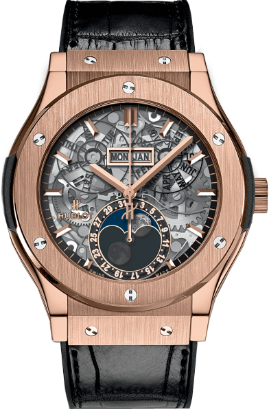 Hublot Classic Fusion Watches Mens Skeleton Self Winding Automatic 517OX0180LR Watch