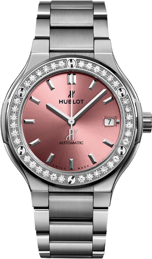 Hublot Classic Fusion Watches Ladies Pink Self Winding Automatic 568NX891PNX1204 Watch