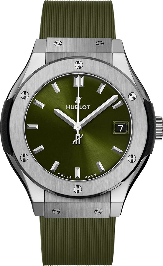 Hublot Classic Fusion Watches Ladies Green Battery Operated Quartz 581NX8970RX Watch
