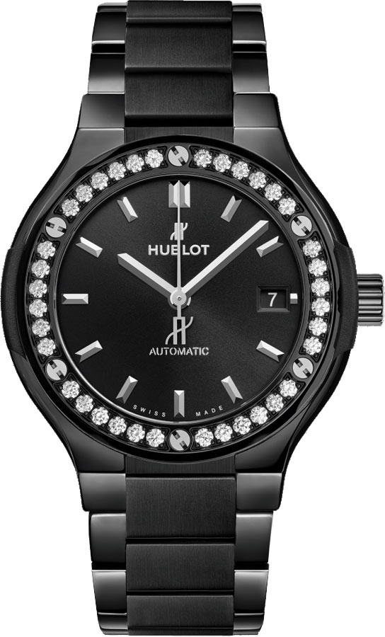 Hublot Classic Fusion Watches Ladies Black Self Winding Automatic 568CM1470CM1204 Watch