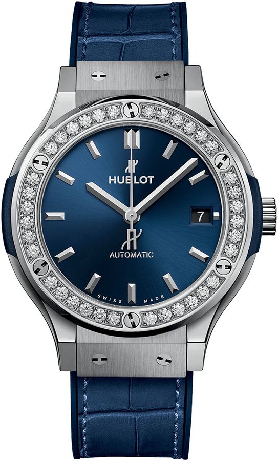 Hublot Classic Fusion Watches Ladies Blue Self Winding Automatic 565NX7170LR1204 Watch