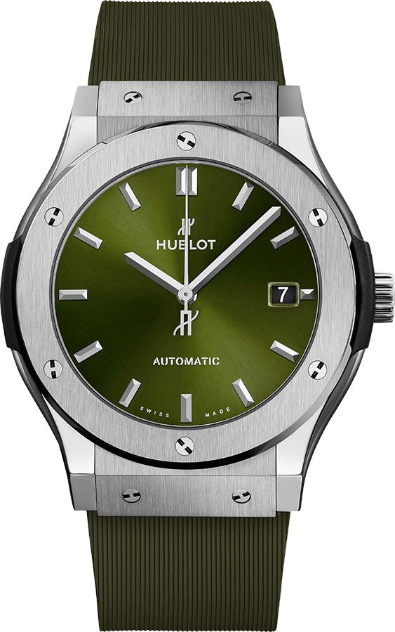 Hublot Classic Fusion Watches Mens Green Self Winding Automatic 511NX8970RX Watch