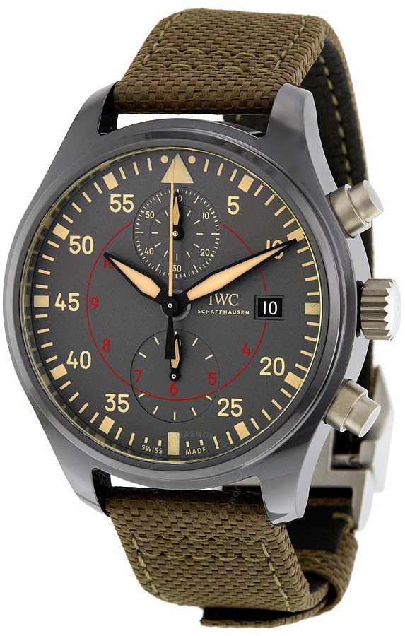 IWC Pilots Watches Mens Anthracite Grey Self winding Automatic IW389002 Watch