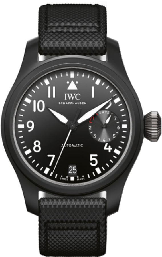 IWC Pilots Watches Mens Black Self winding Automatic IW502001 Watch