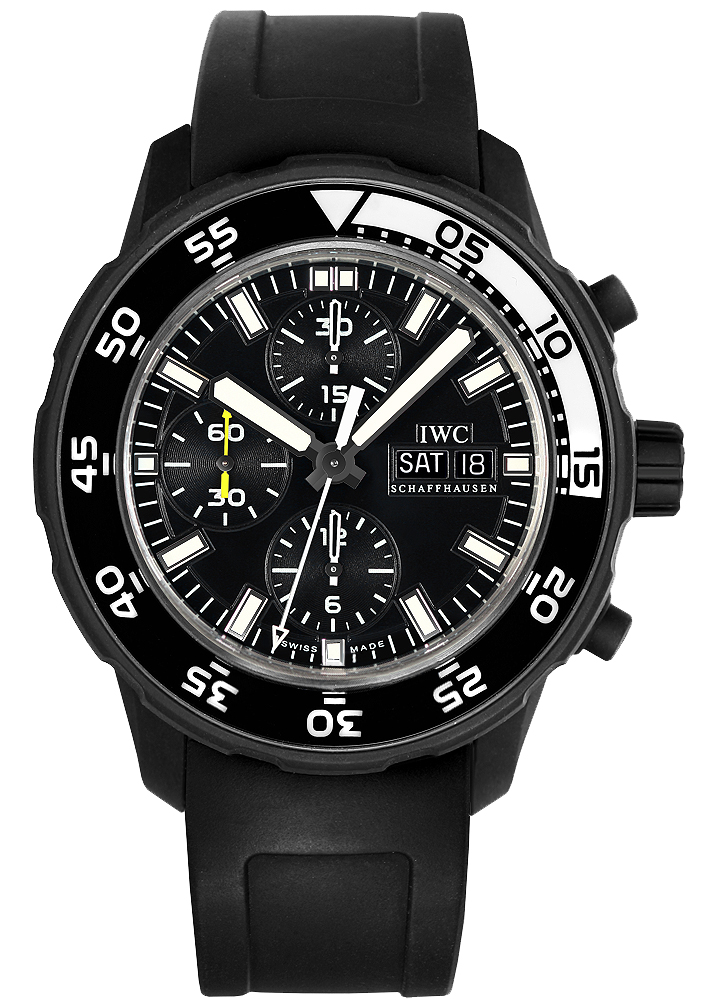 IWC Aquatimer Watches Mens Black Self winding Automatic IW376705 Watch