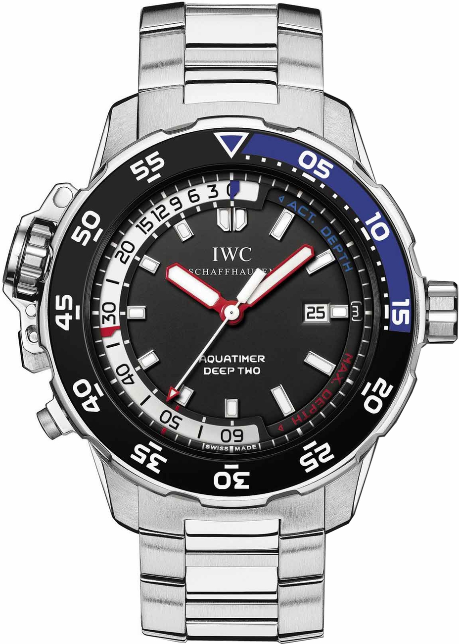 IWC Aquatimer Watches Mens Black Self winding Automatic IW354703 Watch