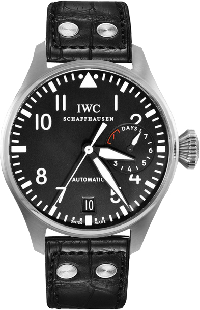 IWC Pilots Watches Mens Black Self winding Automatic IW500401 Watch