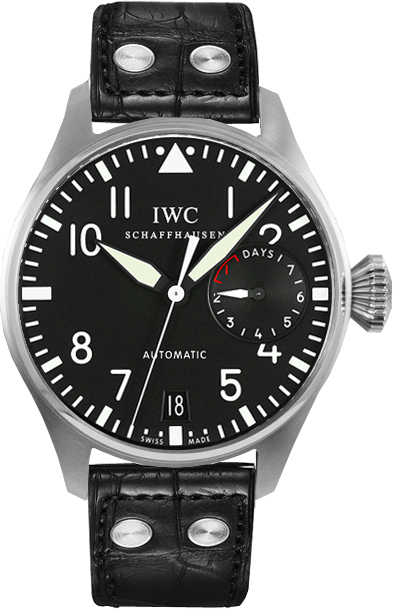 IWC Pilots Watches Mens Black Self Winding Automatic IW500901 Watch