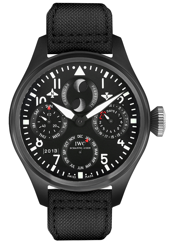 IWC Pilots Watches Mens Black Self winding Automatic IW502902 Watch