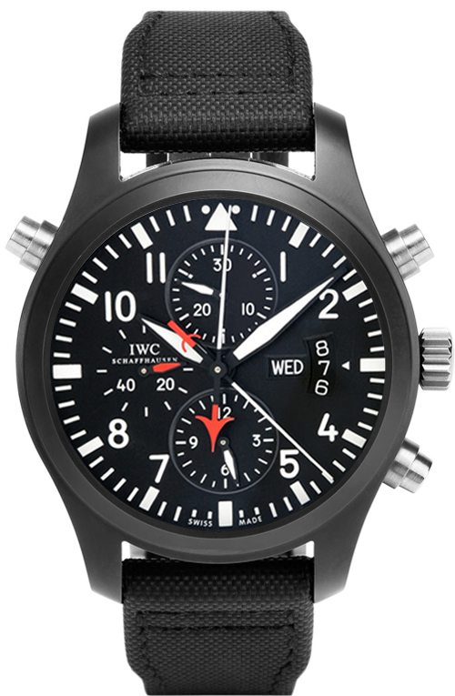 IWC Pilots Watches Mens Black Self winding Automatic IW379901 Watch