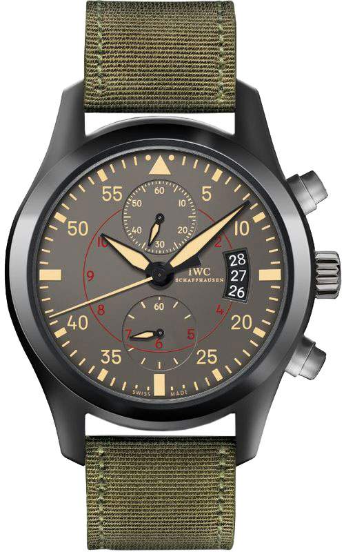 IWC Pilots Watches Mens Grey Self winding Automatic IW388002 Watch