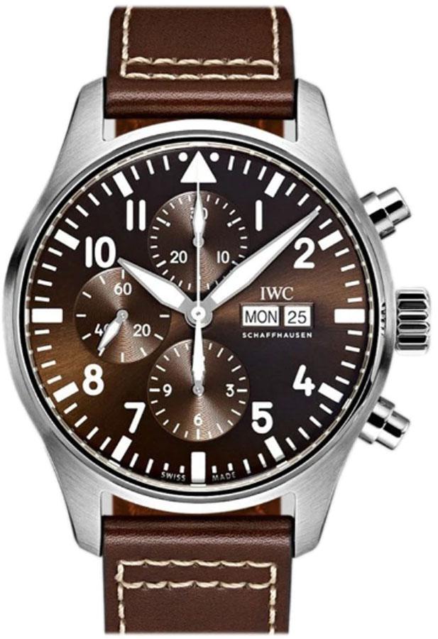 IWC Pilots Watches Mens Brown Self winding Automatic IW377713 Watch