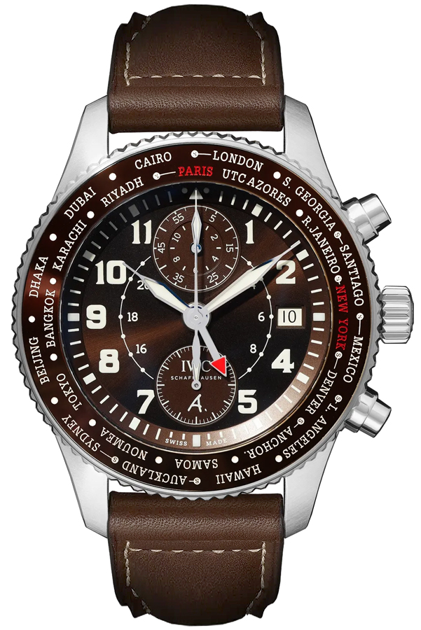 IWC Pilots Watches Mens Brown Self Winding Automatic IW395003 Watch