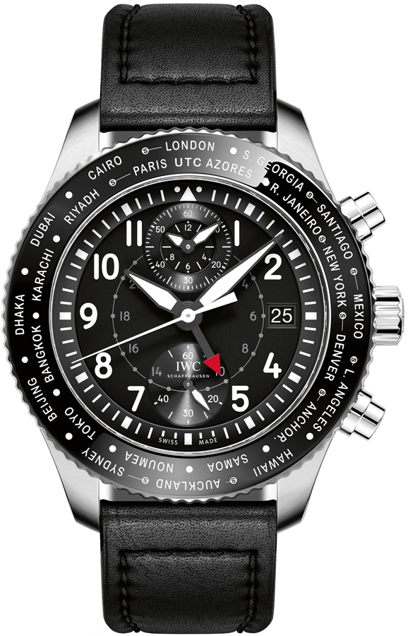 IWC Pilots Watches Mens Black Self Winding Automatic IW395001 Watch