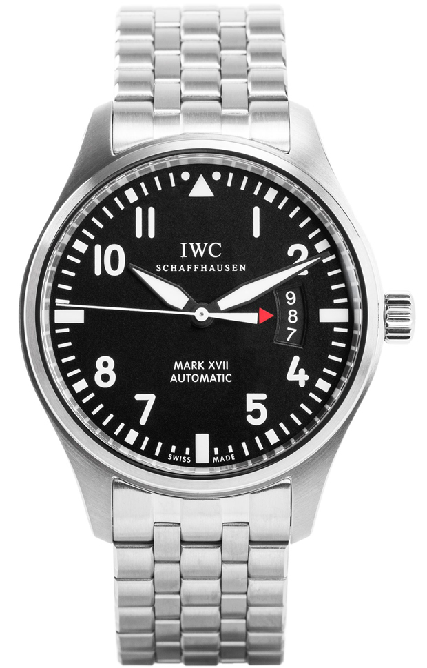 IWC Pilots Watches Mens Black Self winding Automatic IW326504 Watch