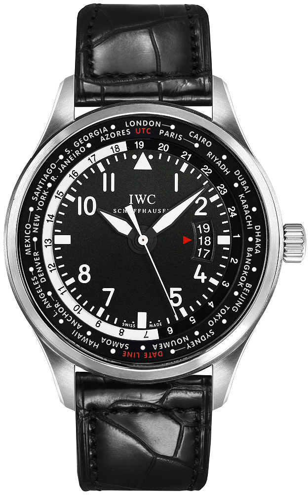 IWC Pilots Watches Mens Black Self winding Automatic IW326201 Watch
