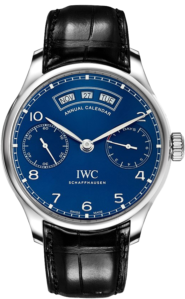 IWC Portugieser Watches Mens Midnight Blue Self winding Automatic IW503502 Watch