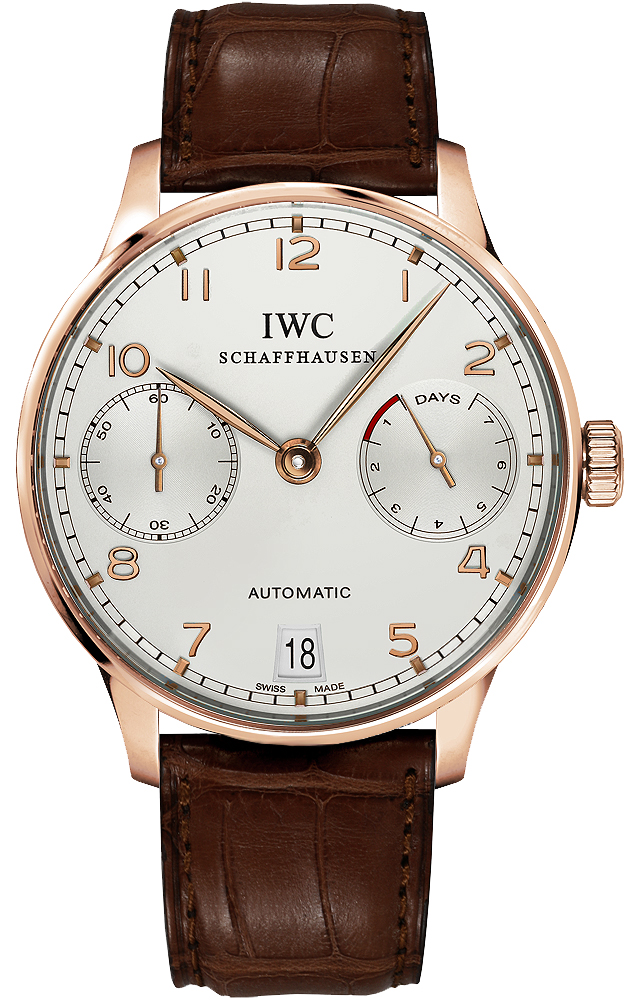 IWC Portugieser Watches Mens Silver Self winding Automatic IW500701 Watch