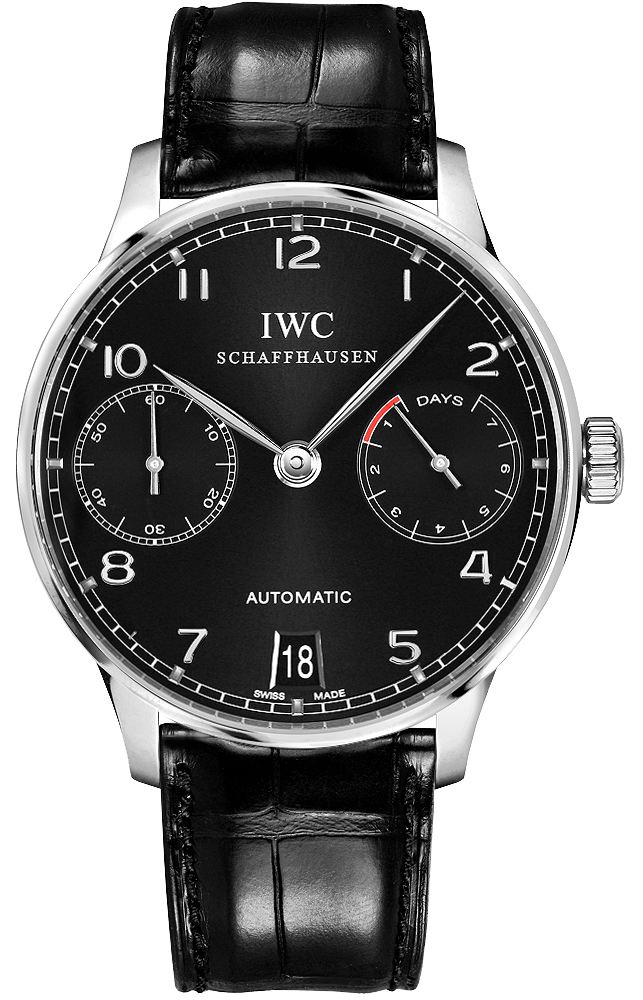 IWC Portugieser Watches Mens Black Self winding Automatic IW500703 Watch