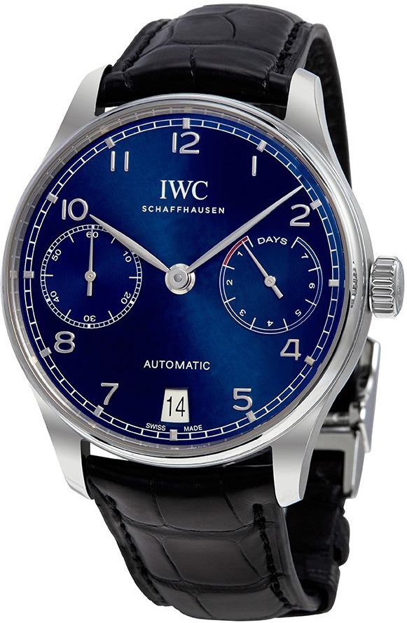 IWC Portugieser Watches Mens Blue Self winding Automatic IW500710 Watch