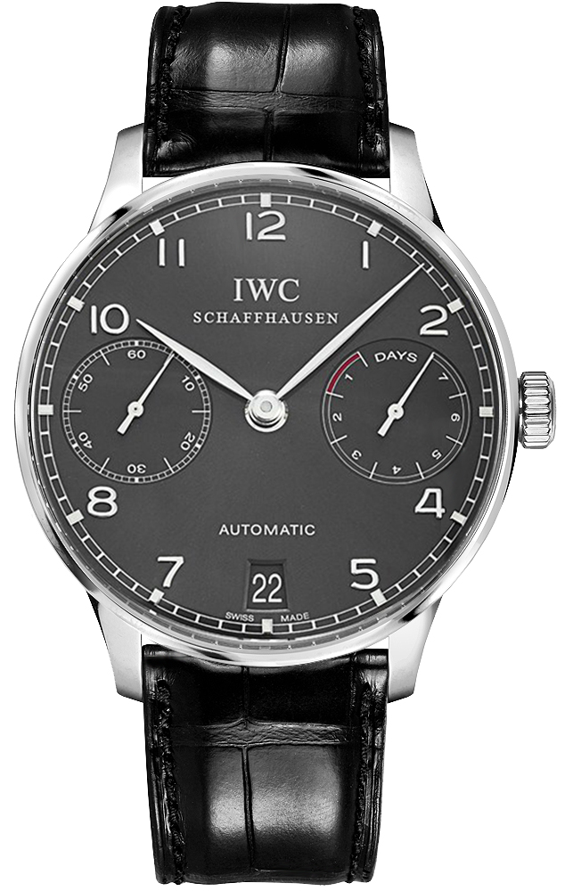 IWC Portugieser Watches Mens Grey Self winding Automatic IW500106 Watch