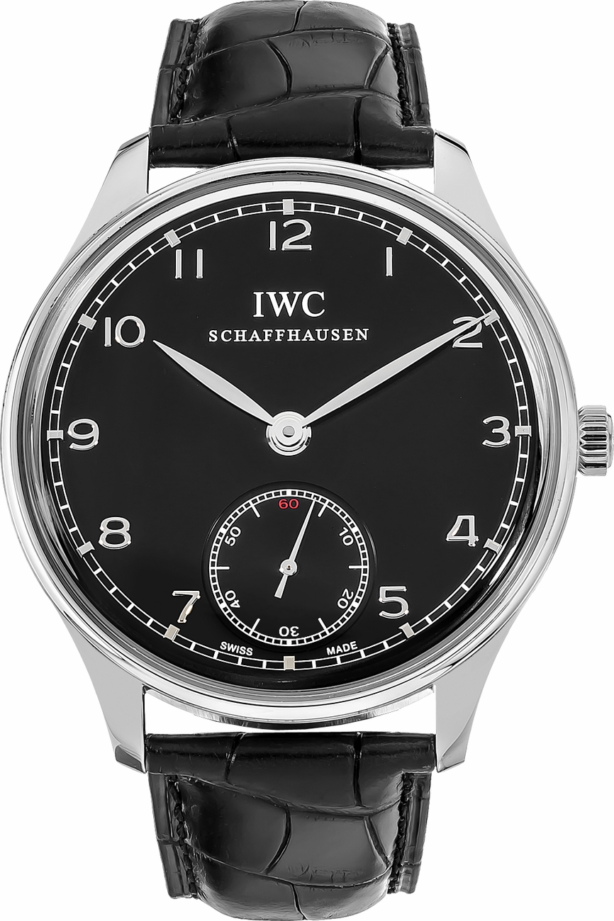 IWC Portugieser Watches Mens Black Manual Winding IW545407 Watch