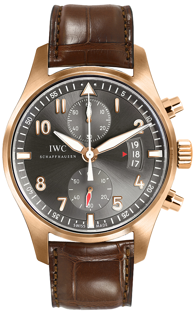 IWC Pilots Watches Mens Grey Self winding Automatic IW387803 Watch
