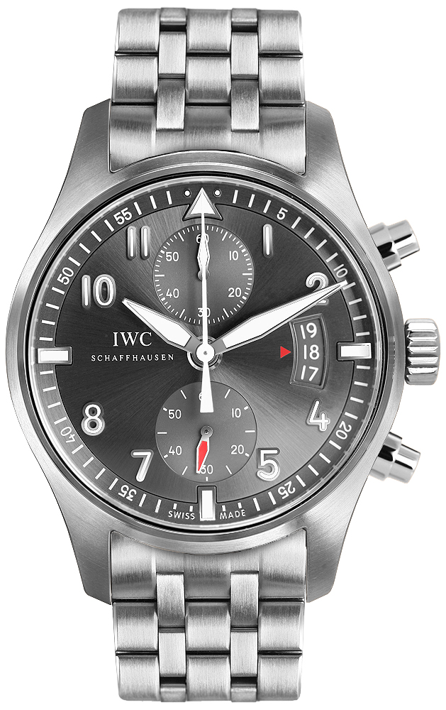 IWC Pilots Watches Mens Grey Self winding Automatic IW387804 Watch