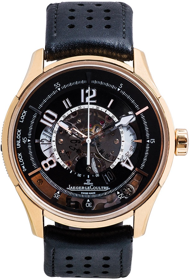 Jaeger LeCoultre Amvox Watches Mens Black and Silver Self winding Automatic Q1922450 Watch