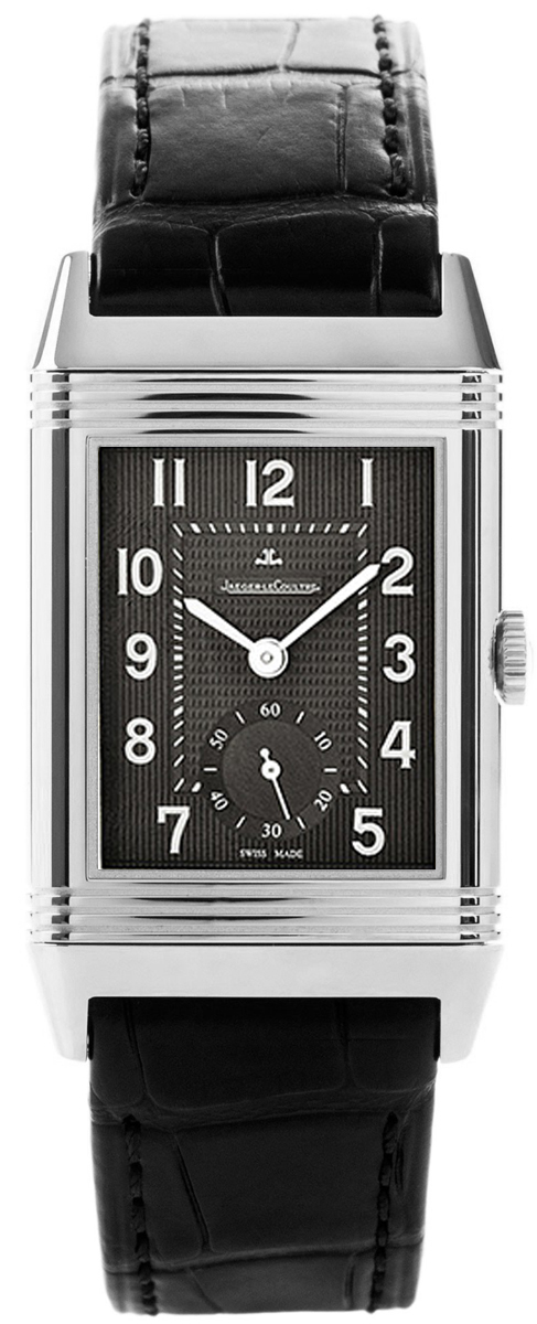 Jaeger LeCoultre Reverso Watches Mens Black Manual Winding Q3738470 Watch