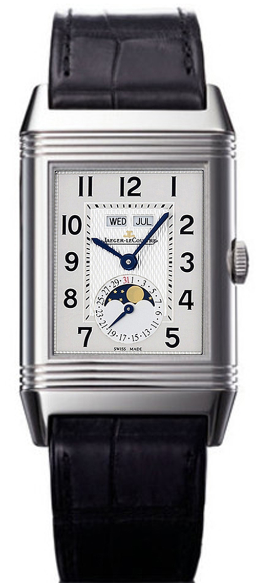 Jaeger LeCoultre Reverso Watches Mens Silver Manual Winding Q3758420 Watch