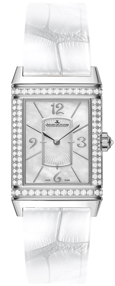 Jaeger LeCoultre Reverso Watches Ladies Pearl White Manual Winding Q3213402 Watch