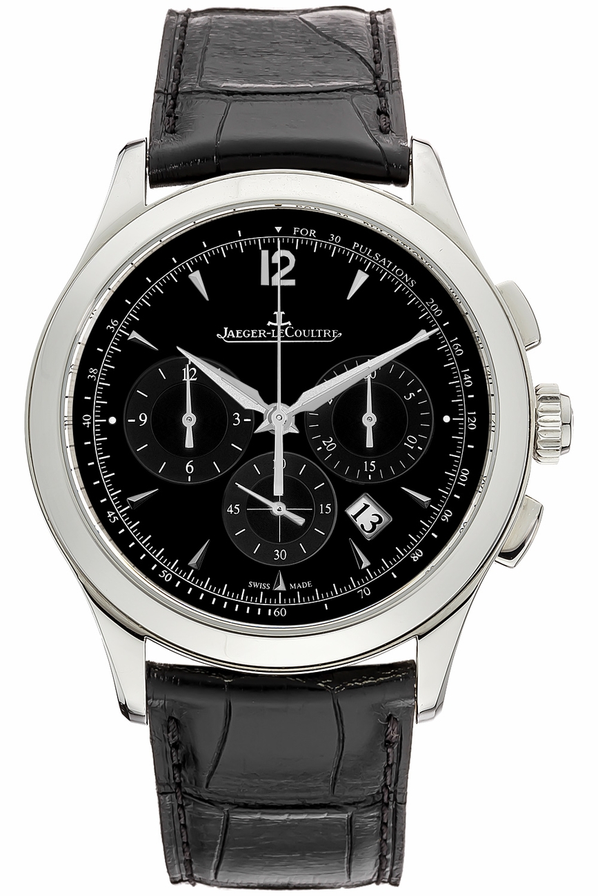 Jaeger LeCoultre Master Watches Mens Black Self winding Automatic Q1538470 Watch