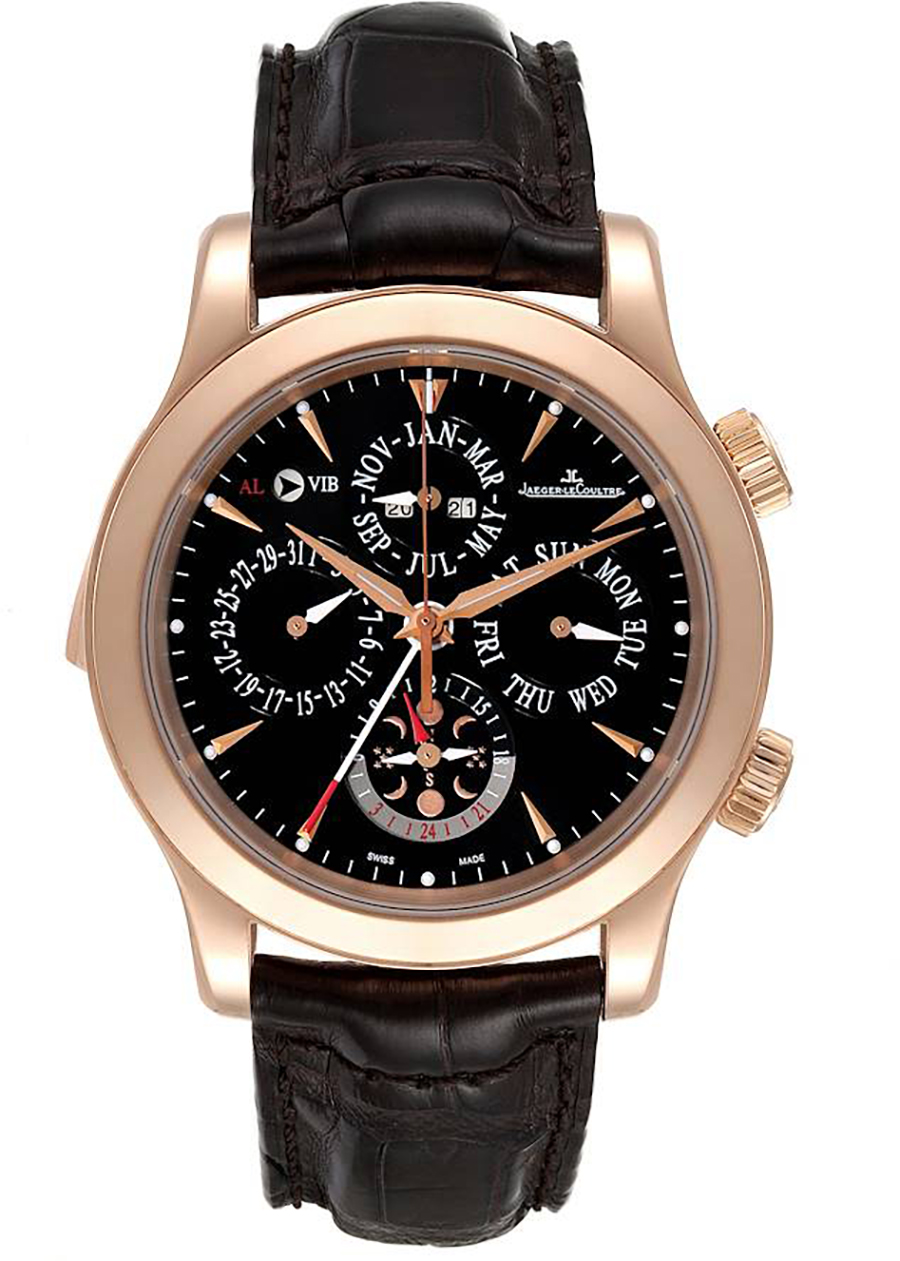 Jaeger LeCoultre Master Watches Mens Black Self winding Automatic Q163247A Watch