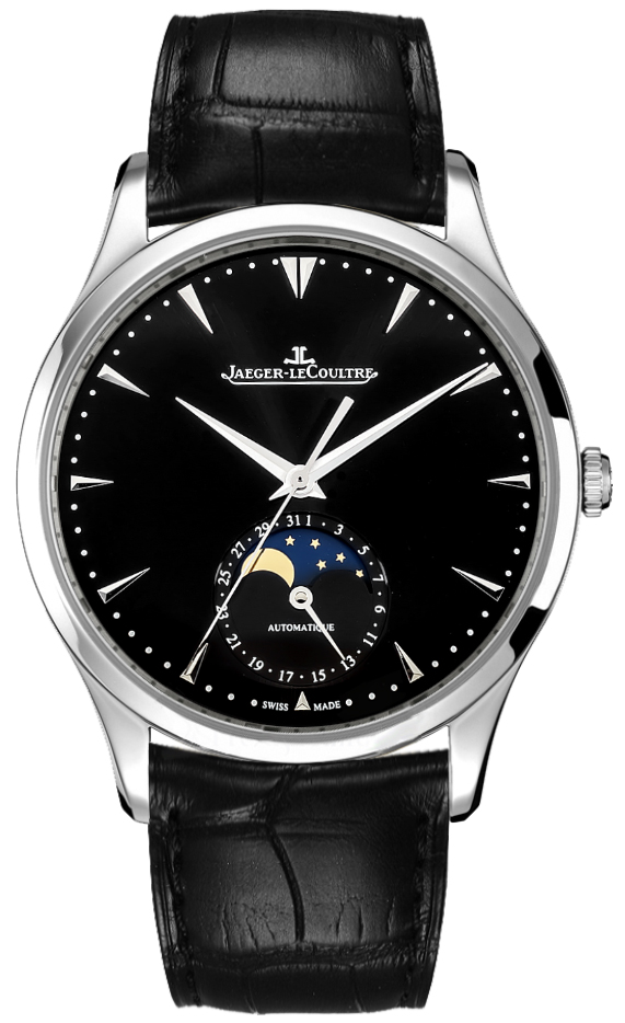 Jaeger LeCoultre Master Watches Mens Black Self winding Automatic Q1368470 Watch