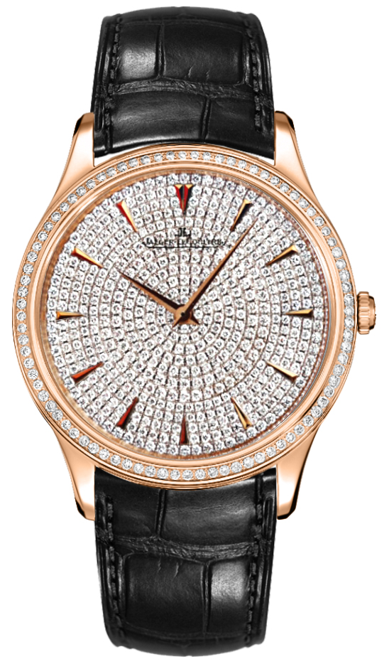 Jaeger LeCoultre Master Watches Ladies Diamond Pave Manual Winding Mechanical Q1452507 Watch